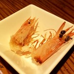 活海老バル orb - 頭を唐揚げに