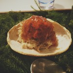 Installation Table ENSO L'asymetrie du calme - 香箱蟹　コンソメジュレ