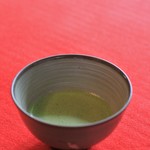 旧古河庭園・日本庭園内　茶室 - クリーミーなお抹茶