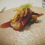 Installation Table ENSO L'asymetrie du calme - メイシャントンのかくにとソース カナダ松茸 ぎんなん 万願寺唐辛子