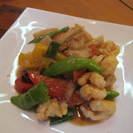 彩雲瑞 - 料理写真:大海老とレンコンのＸＯ醤炒め