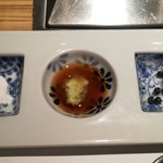 NIKUSYO taku ohira - 薬味　　トリュフ塩　わさび醤油　胡椒塩漬け