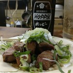 カミヤ - レバ素焼きニンニク。