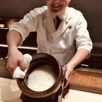 茶寮 宮坂 - 土鍋の炊きたてごはん（北海道蘭越の長田さんのゆめぴりかの新米）1