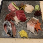 魚食家 きんき -  お任せ五点盛り 1880円