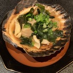 Uoshokuya Kinki - 帆立の海鮮貝焼き 740円