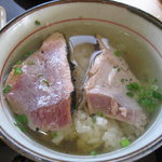 黒潮一番館 - 熱々のお湯をかけて・・・