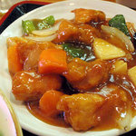 風道 - 酢豚定食　６５０円　の　メイン料理