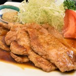 とん唐てん - 銘柄豚生姜焼き定食