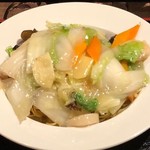 Seafood ankake Yakisoba (stir-fried noodles) (salty)