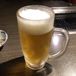 とり一番本舗 - 2018年11月10日  生ビール 中（キリン一番搾り）440円