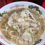 ラーメン二郎 - ラーメン小麺少なめ、野菜少なめ、脂多め