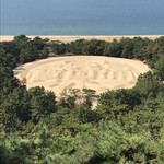 三嶋製麺所 - 寛永通宝砂絵