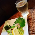 インディ庵 - 鶴亀＆セロリの豚巻き