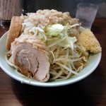 かじろうramen7 - ラーメン小、野菜マシ、あぶらマシマシ、にんにくマシ　750円