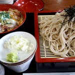 そば工房雀庵 - 蕎麦とミニカツ丼セット