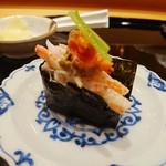 小松 弥助 - 雪紅葉（香箱蟹の握り）