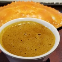 日本料理 TOBIUME - 遊泳　“凝縮”
                ③渡り蟹(福岡県豊前産)の茶碗蒸し
                調味料ゼロで塩さえも加えていない渡り蟹の味噌で作った濃厚でコクのある極上ソースで和えた渡り蟹の身を餡にした茶碗蒸し。
                素晴らしい味わい！