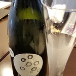 日本料理 TOBIUME - お酒①三井の寿　CO2　微発泡生(福岡)
      最初から30ccではない。(笑)