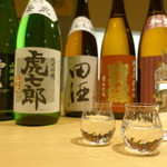 Soba Kiyose Musashiya - 日本酒は常時10種ほど取り揃えております。