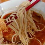 らーめん食堂 ゆうき屋 - 【2018.11.16(金)】エビ白湯ラーメン(並盛・150g)900円の麺