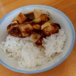 らーめん食堂 ゆうき屋 - 【2018.11.16(金)】ライスに麻婆豆腐をかけた