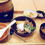 大戸屋 - 広島産カキのせいろご飯と野菜と鶏の揚げ煮
