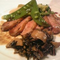 ラ・ベカス - 鴨肉のワイルドライス添え