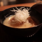 京天神 野口 - 海老芋、フカヒレ、白味噌仕立て