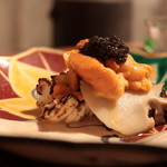 京天神 野口 - 穴子、雲丹、鮑、キャビア