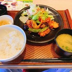 ガスト - 鶏黒酢炒めランチ