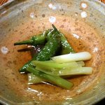 高瀬川 くりお - コース料理「上賀茂野菜の煮びたし」