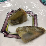 鮨旬美西川 - 鮑の天ぷら