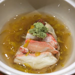 鮨旬美西川 - せいこ蟹　菊花餡