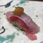 鮨旬美西川 - 金目の湯引き