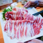 小料理 石蕗 - ☆しゃぶしゃぶの黒豚肉