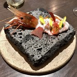 sincere - 活牡丹海老と白いトマトのムース1