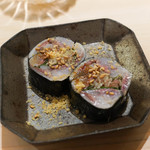 鮨 なんば - いわし茗荷がりの海苔巻き