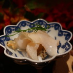 日本料理 幸庵 - つぶ貝酒煮 ディル乗せ