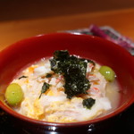 日本料理 幸庵 - 松葉がにの雑炊アップ