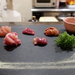 トリワイン ＰＩＫＯＳＨＨＨＵ - 丹波地鶏お造り(小)