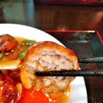 竹園 - 肉団子断面