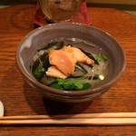 どろや - H.30.11.8.夜 ひとくちお茶漬け(しゃけ) 550円