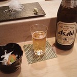 寿司田 - 中瓶ビール 756円 2018年11月