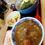 蕎麦と勝めし 市場の◯すけ - 半そばと半カレー