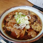 蕎麦と勝めし 市場の◯すけ - 牛すじそば