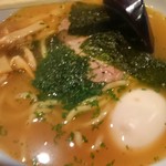 会津ラーメン 和 - 濃厚醤油+青じそ&味玉