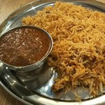 インディアンレストラン アンキットの気持ち - チキンビリヤニ、マトンカレー