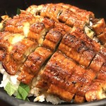 鶴喜そば - 鰻ドアップ(鰻ひつまむし 1,890yen)