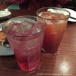 池袋 Cafe&Dining ペコリ - 巨峰サワーとカシスグレフル